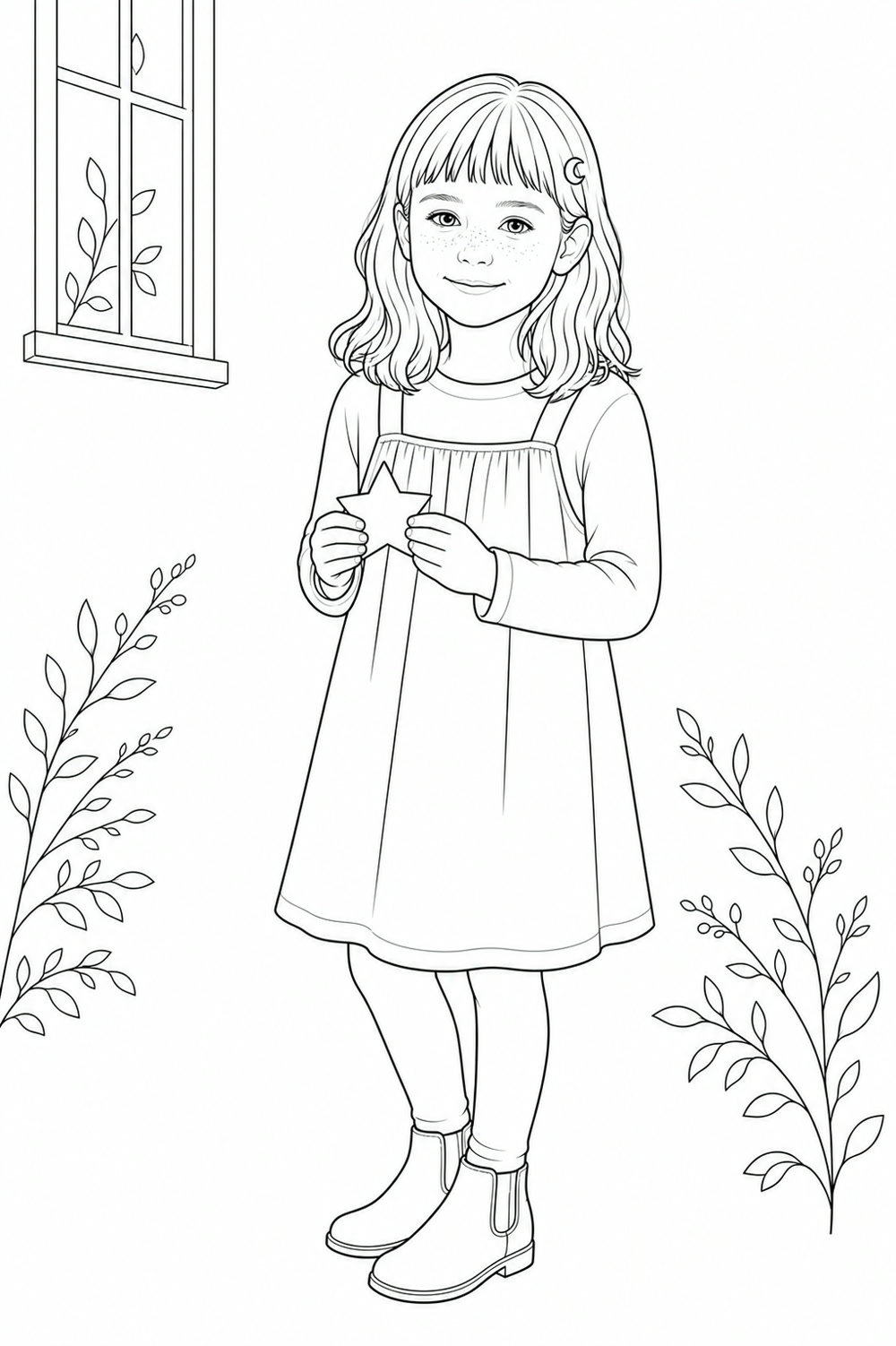 Approved line-art Character Proof for the Sophie sample