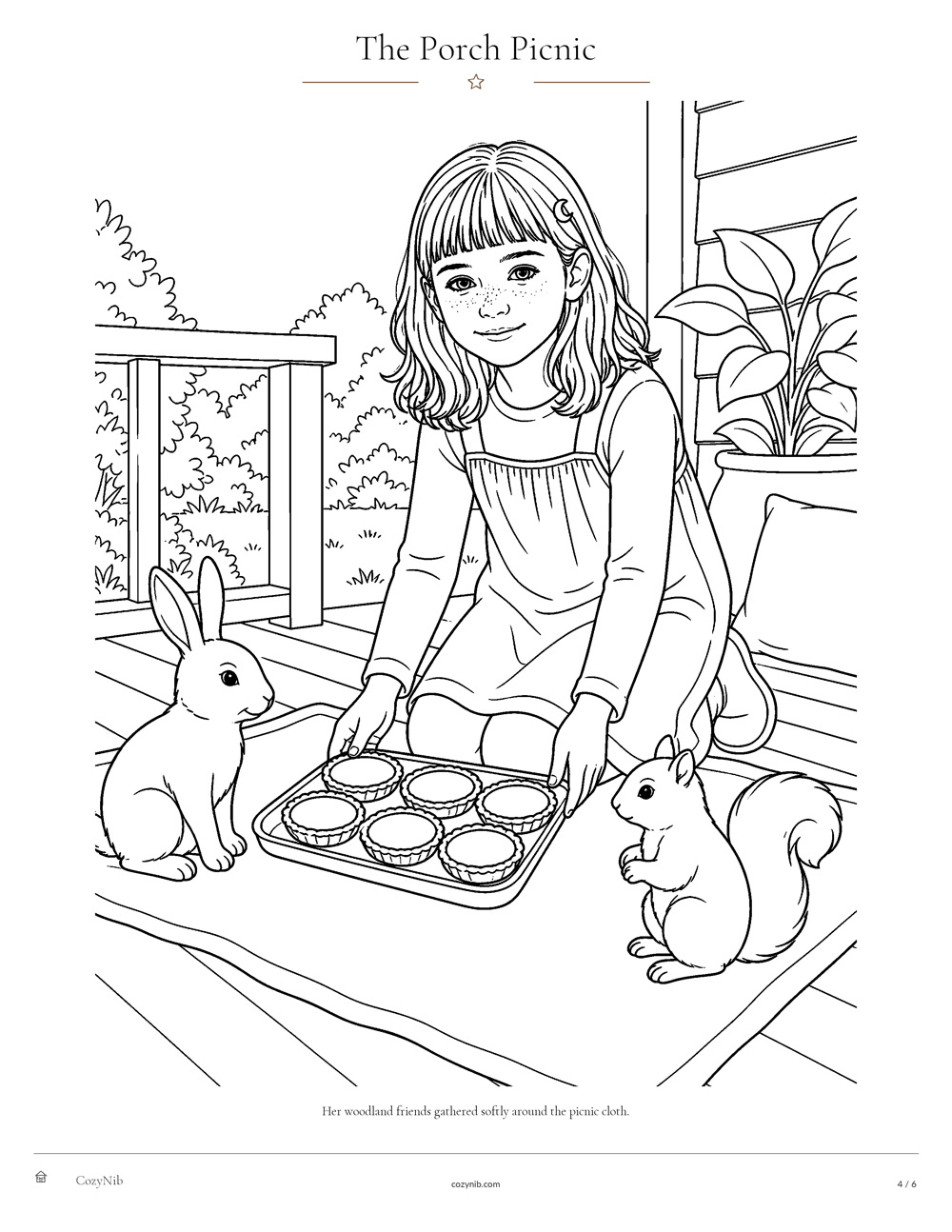 Finished scene from the Sophie sample personalized story