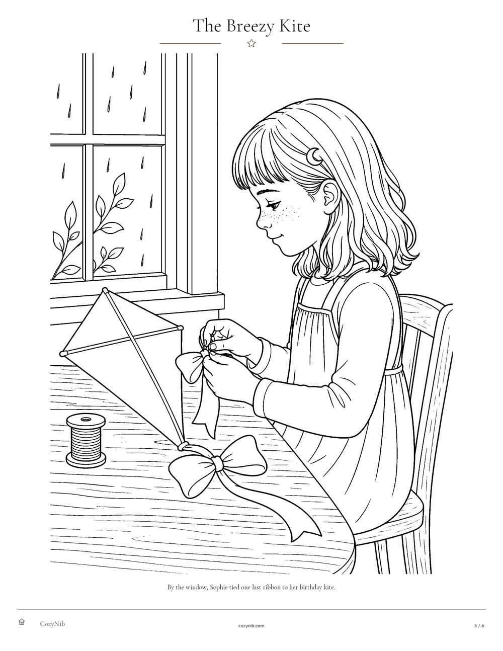 Scene 5 from the fictional Sophie sample story
